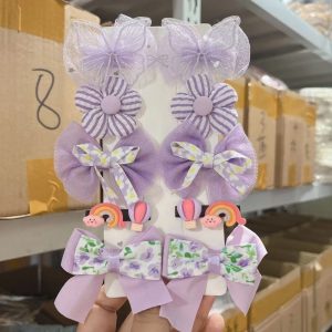 Style Distinctive Mesh Butterfly Hairpin Cute Bow Girl Princess Fabric Headwear Flower Duckbill Clip Side Clip