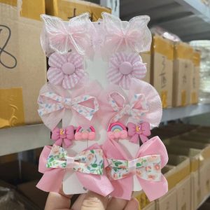Style Distinctive Mesh Butterfly Hairpin Cute Bow Girl Princess Fabric Headwear Flower Duckbill Clip Side Clip